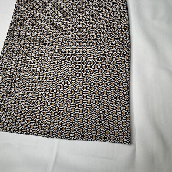 Ashley Blue Sz L P Knit Knee Length Straight & Pencil Skirt Geometric Women's - Picture 3 of 11